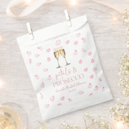 Sacolinha Pétalas & Chuveiro de Noiva com Champanhe Prosecco