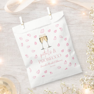 Sacolinha Pétalas & Chuveiro de Noiva com Champanhe Prosecco