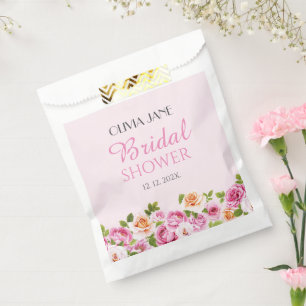 Sacolinha Pétalas de Chá de panela Floral Rosa e Prosecco
