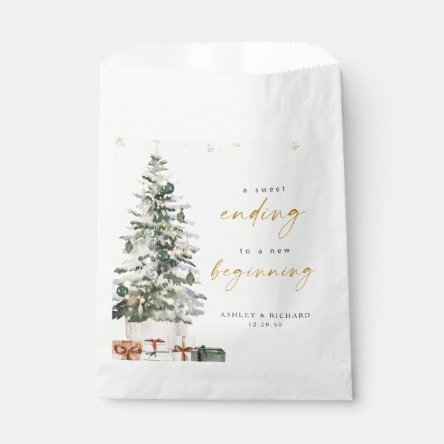 Sacolinha Pine Tree Christmas Weding Bag (Frente)