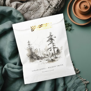 Sacolinha Pine Woods Mountain Landscape Casamento