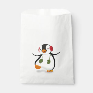 Sacolinha Pinguim Inverno Engraçado