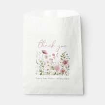 Pink Baby In Bloom Floral Wildflower Baby Shower