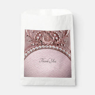 Sacolinha Pink Flower Favor Bag