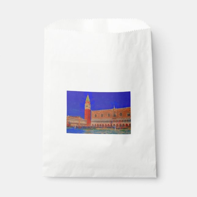 Sacolinha Pintura da Piazzetta na Praça da rua (Frente)