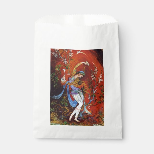 Sacolinha Pintura em miniatura de uma ninfa persa (Frente)