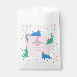 Sacolinha Playful Cats cute Purrfect Birthday Party 