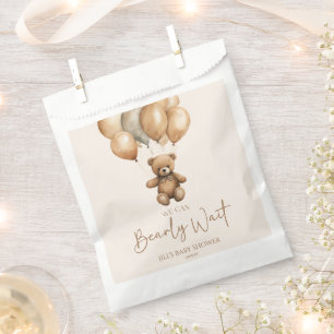Sacolinha Podemos Esperar Boho Teddy Bear Chá de fraldas