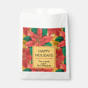 Sacolinha Poinsettias Christmas Floral