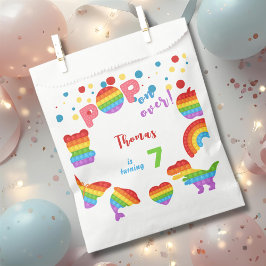 Sacolinha Pop! Criança de aniversário do Pastel pop it