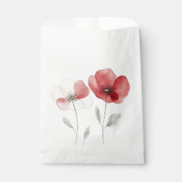 Sacolinha Poppies vermelhos