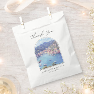Sacolinha Portofino Casamento Itália Foto Obrigado