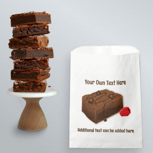 Sacolinha Praça Brownie de Chocolates e seu próprio texto