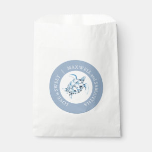 Sacolinha Praia Casamento Favorito Bolsas Aquarela Turtle Ma