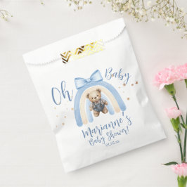 Sacolinha  Preppy Bear Overalls Boy Casual Baby Shower  