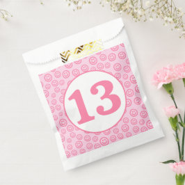 Sacolinha Preppy Pink Smile Face