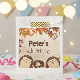 Sacolinha Presente de Birthday de ouriço de Aquarela