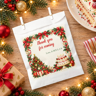 Sacolinha Presente de Natal Personalizado de Aniversário Obr