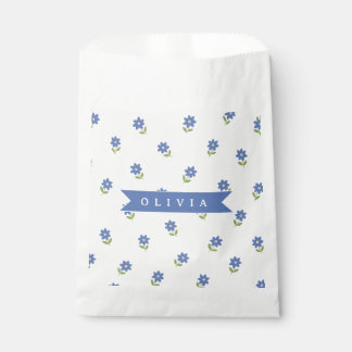 Sacolinha Presente Personalizado com Nome e Padrão de Flor S