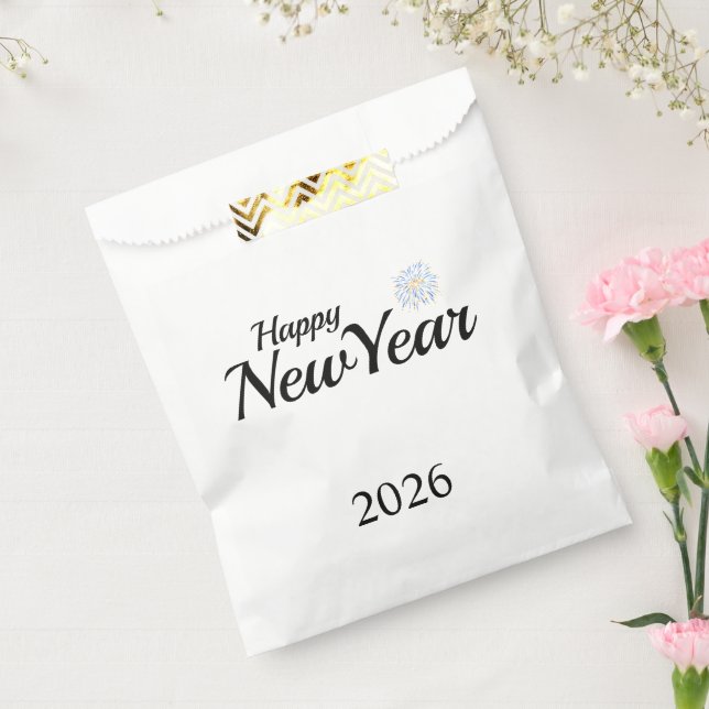 Sacolinha Presente Personalizado de Ano Novo Feliz (Selado)