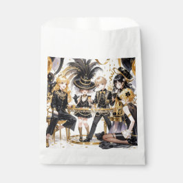 Sacolinha Preto e dourado, Luxo rico, Estilo Moulin rouge