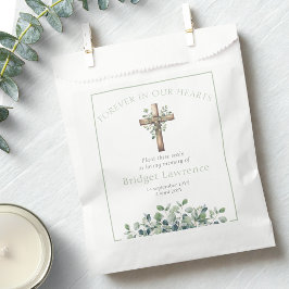 Sacolinha Pretty Eucalyptus Wooden Cross Funeral Seed Packet