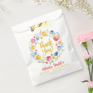 Sacolinha Primavera Floral Chá de fraldas Favor Bag - Chá de