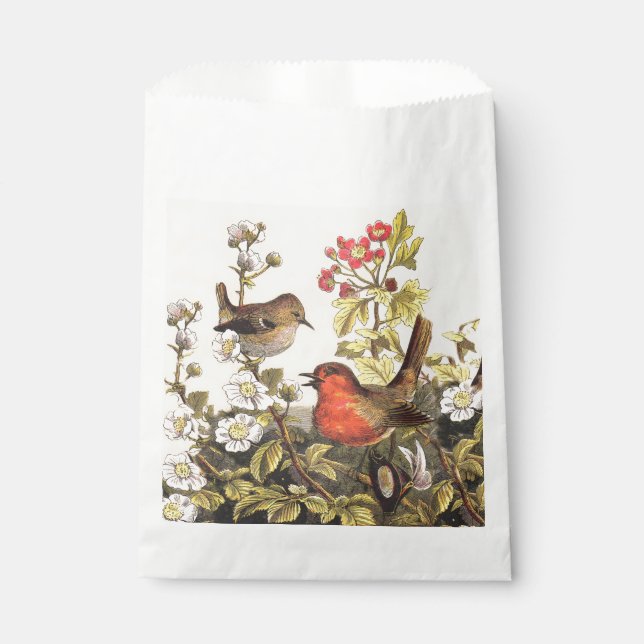 Sacolinha Primavera Robin Birds Red Birds (Frente)
