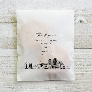 Sacolinha Primaveras Colorado Skyline Weding Obrigado
