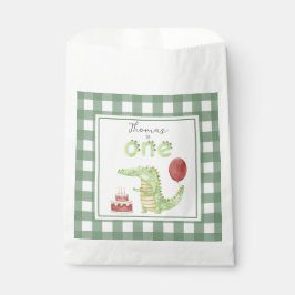 Sacolinha Primeiro aniversario Crocodilo de Aquarela