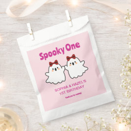 Sacolinha Primeiro aniversario de Dia das Bruxas das Gêmeas