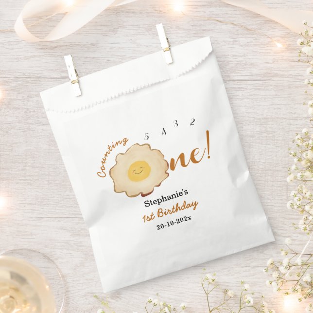 Sacolinha Primeiro aniversario de Ovos Fresados Cuja Fenda T (Cortado)