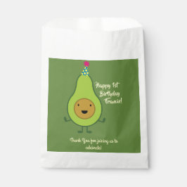 Sacolinha Primeiro aniversario do partido Avocado Cute Favor