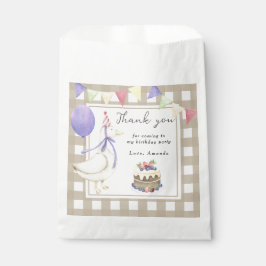 Sacolinha Primeiro aniversario Goose Obrigado por vir