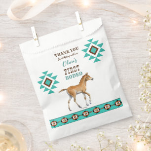 Sacolinha Primeiro rodeio a sudoeste do cavalo turquesa