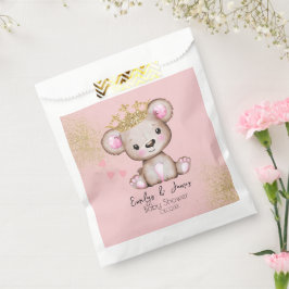 Sacolinha Princesa de Chuva de Bebê Rosa Brilhante