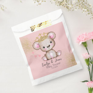 Sacolinha Princesa de Chuva de Bebê Rosa Brilhante