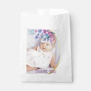 Sacolinha Princesa Floral Aniversário Obrigado