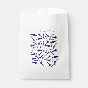 Sacolinha Produto de Padrão Azul Chave