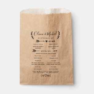 Sacolinha Programa de Casamento Ordem dos Eventos Confetti