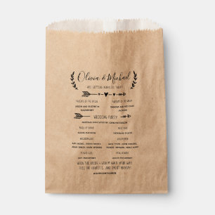 Sacolinha Programa de Casamento Ordem dos Eventos Confetti
