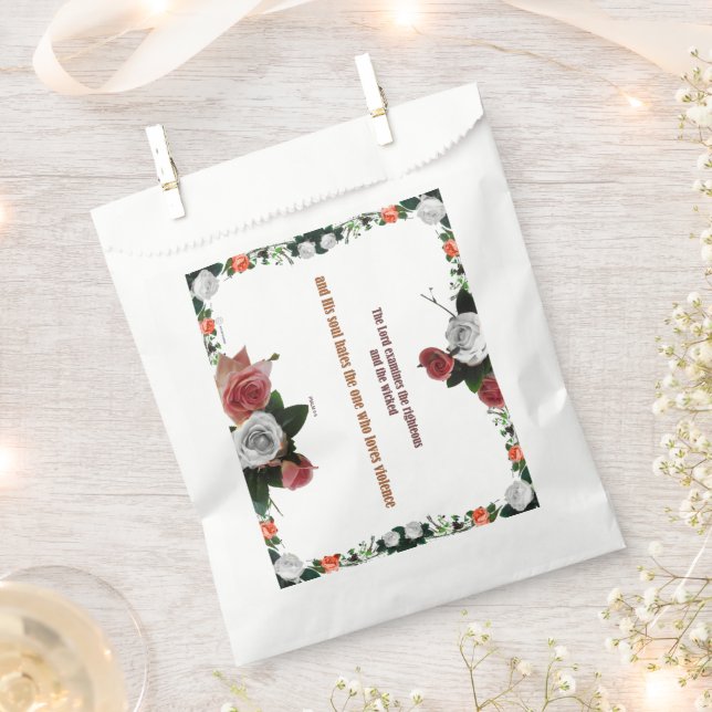 Sacolinha Psalm 11:5, No Violence (Cortado)