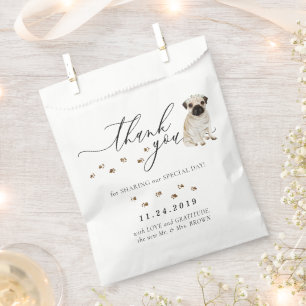 Sacolinha Pug dog Wedg, Obrigado