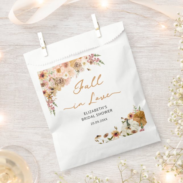 Sacolinha Pumpkin apaixonado por Chá de panela Floral (Cortado)