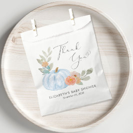 Sacolinha Pumpkin Watercolor Baby Boy Chá Obrigado