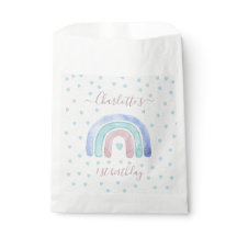 Púrpura Azul Arco-Íris Primeiro Aniversário