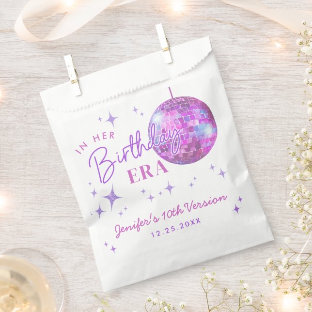 Sacolinha Púrpura Na Minha Era De Aniversário (Cortado)