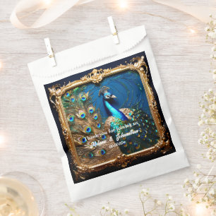 Sacolinha Quadro decorativo de peacock art nouveau luxury
