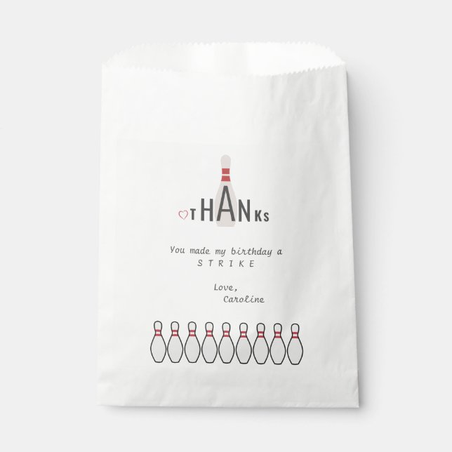 Sacolinha Qualquer Boliche Branca Moderna Simples (Frente)