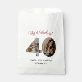 Sacolinha Quarenta & Fabuloso Foto Personalizada 40º Anivers